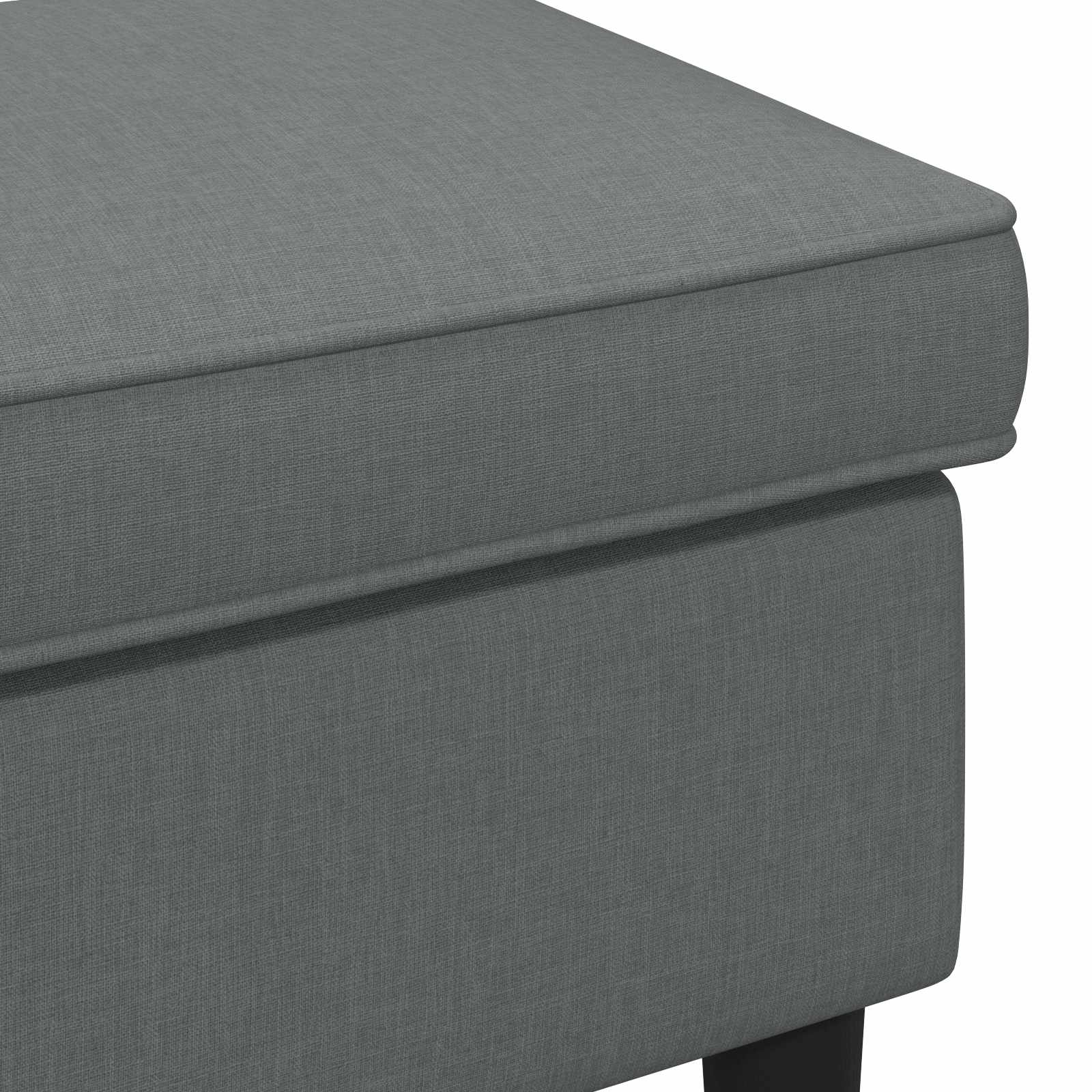 vidaXL Stołek na Stopy ciemnoszary 55 x 35 x 41 cm tkanina