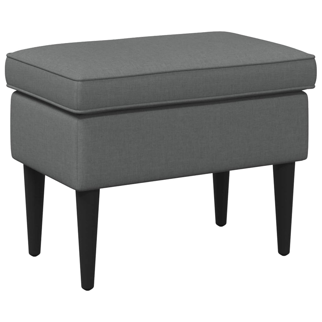 vidaXL Stołek na Stopy ciemnoszary 55 x 35 x 41 cm tkanina