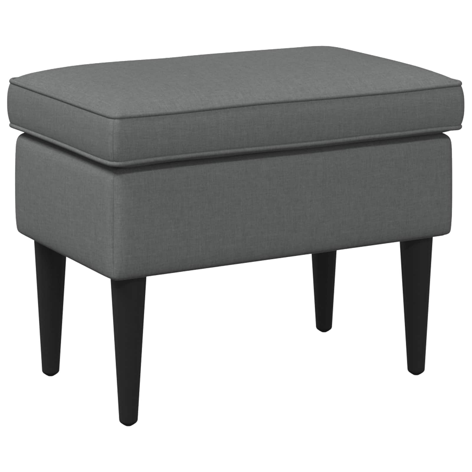 vidaXL Stołek na Stopy ciemnoszary 55 x 35 x 41 cm tkanina