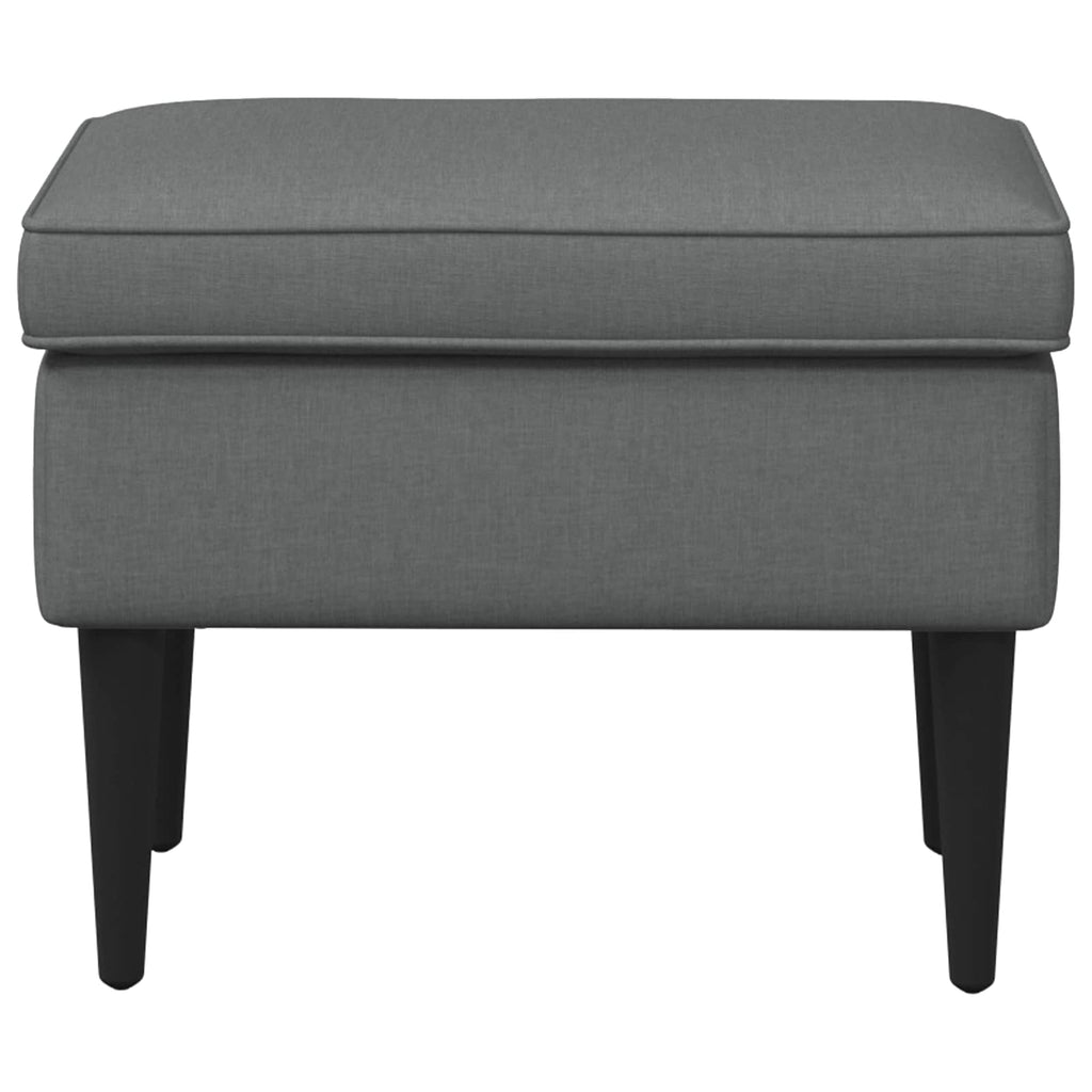 vidaXL Stołek na Stopy ciemnoszary 55 x 35 x 41 cm tkanina