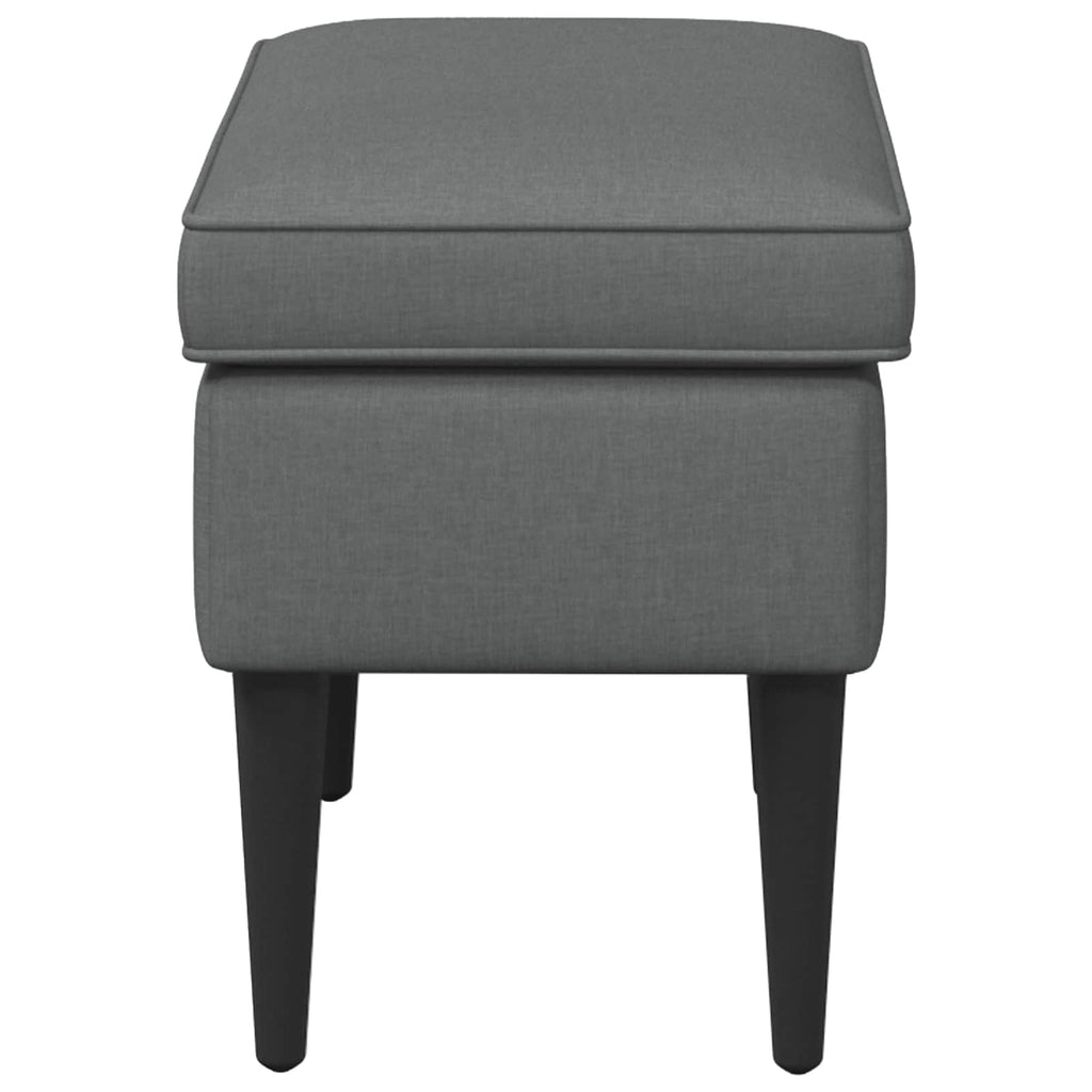 vidaXL Stołek na Stopy ciemnoszary 55 x 35 x 41 cm tkanina
