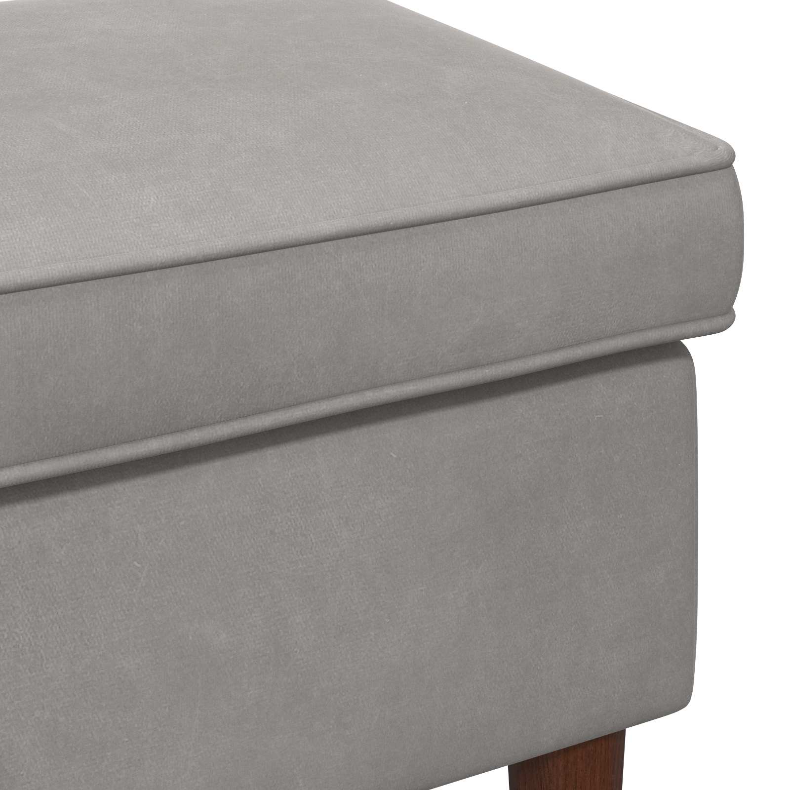 vidaXL Stołek na Stopy jasnoszary 55 x 35 x 41 cm Welur