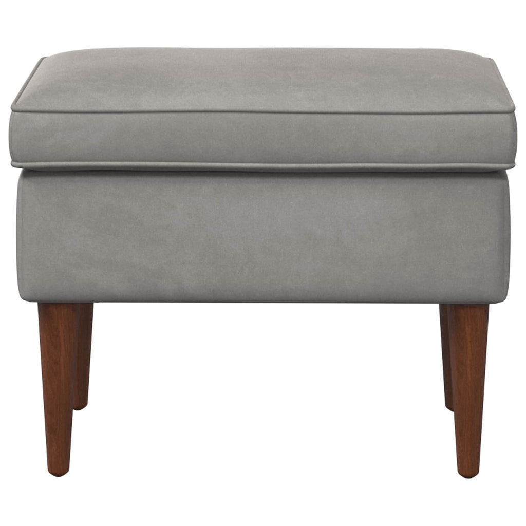 vidaXL Stołek na Stopy jasnoszary 55 x 35 x 41 cm Welur