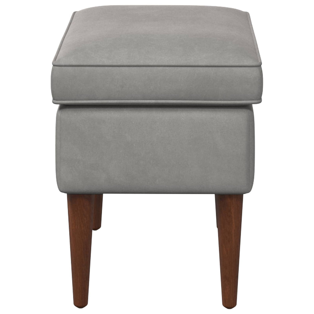vidaXL Stołek na Stopy jasnoszary 55 x 35 x 41 cm Welur