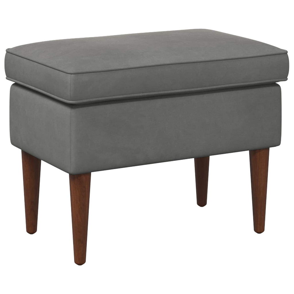 vidaXL Stołek na Stopy ciemnoszary 55 x 35 x 41 cm Welur