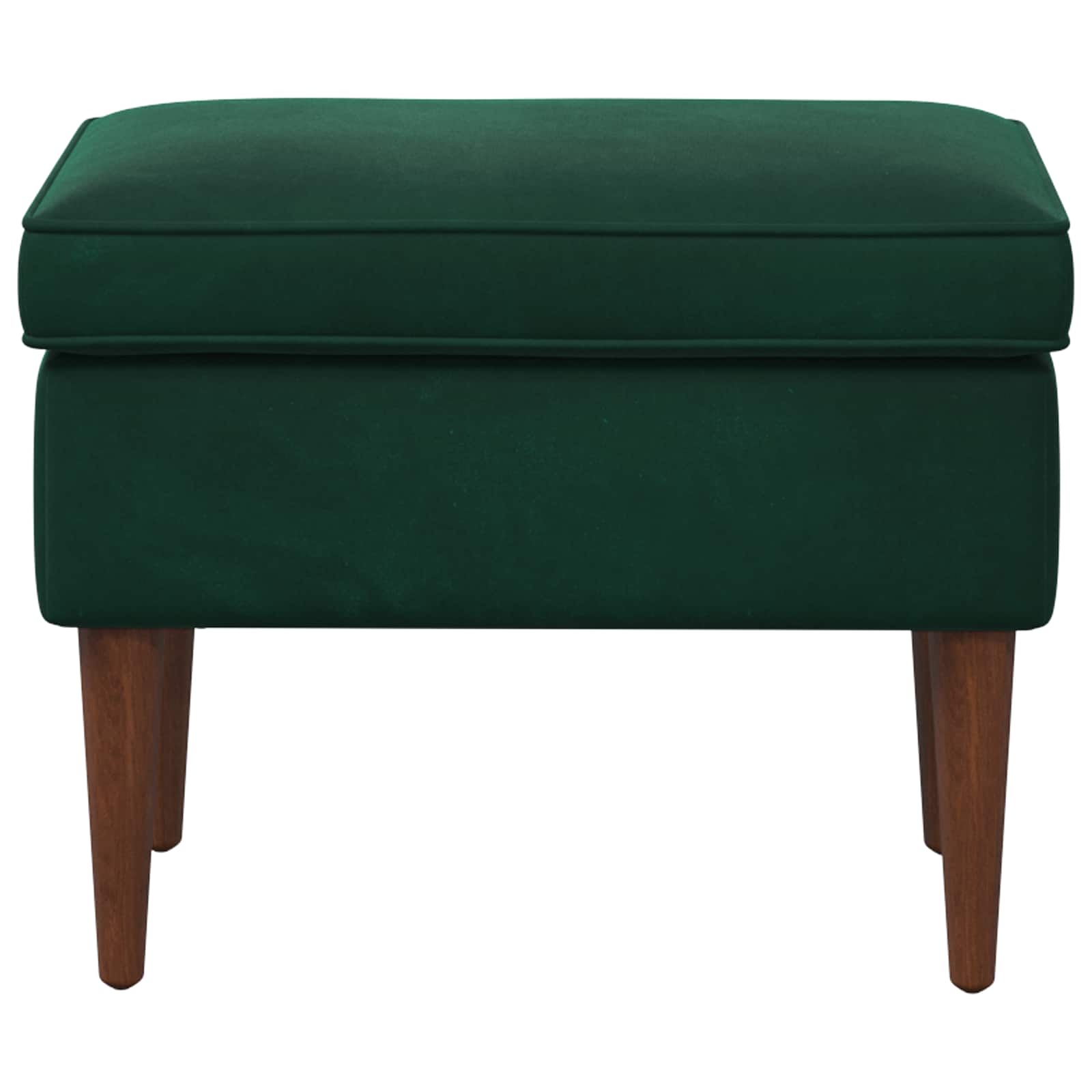 vidaXL Stołek na Stopy Ciemnozielony 55 x 35 x 41 cm Welur