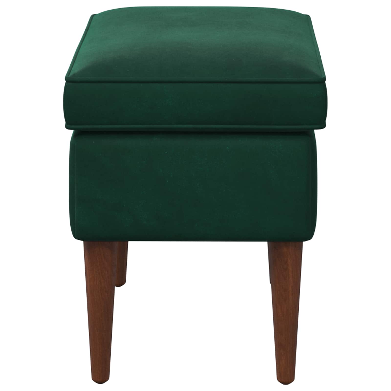 vidaXL Stołek na Stopy Ciemnozielony 55 x 35 x 41 cm Welur