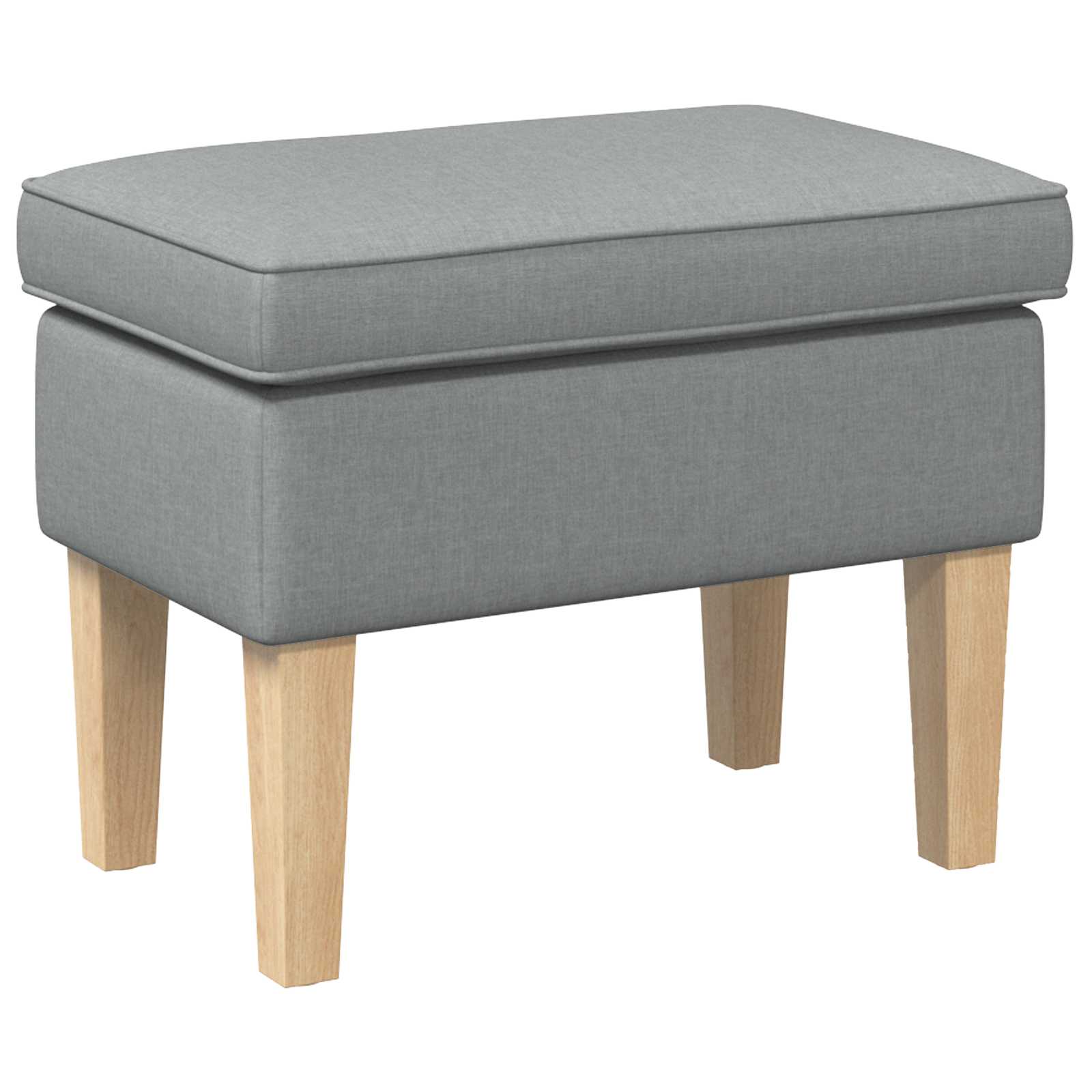 vidaXL Stołek na Stopy jasnoszary 55 x 35 x 41 cm tkanina