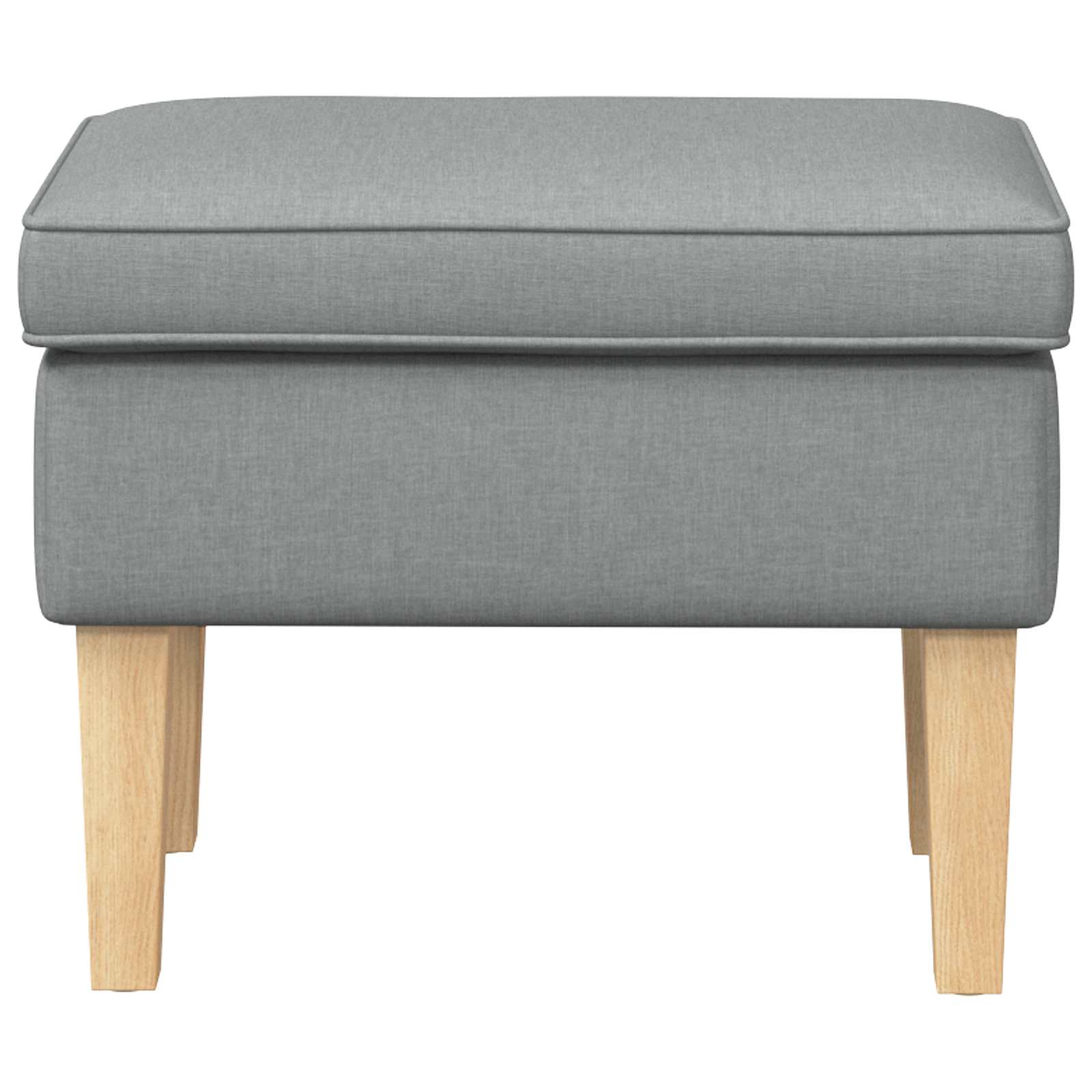 vidaXL Stołek na Stopy jasnoszary 55 x 35 x 41 cm tkanina