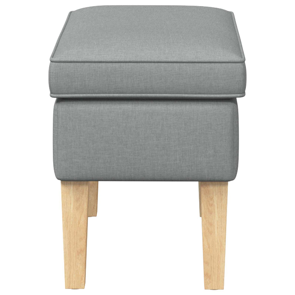 vidaXL Stołek na Stopy jasnoszary 55 x 35 x 41 cm tkanina