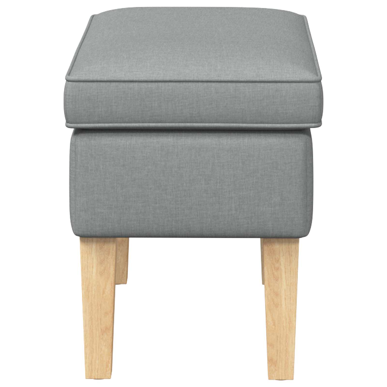 vidaXL Stołek na Stopy jasnoszary 55 x 35 x 41 cm tkanina