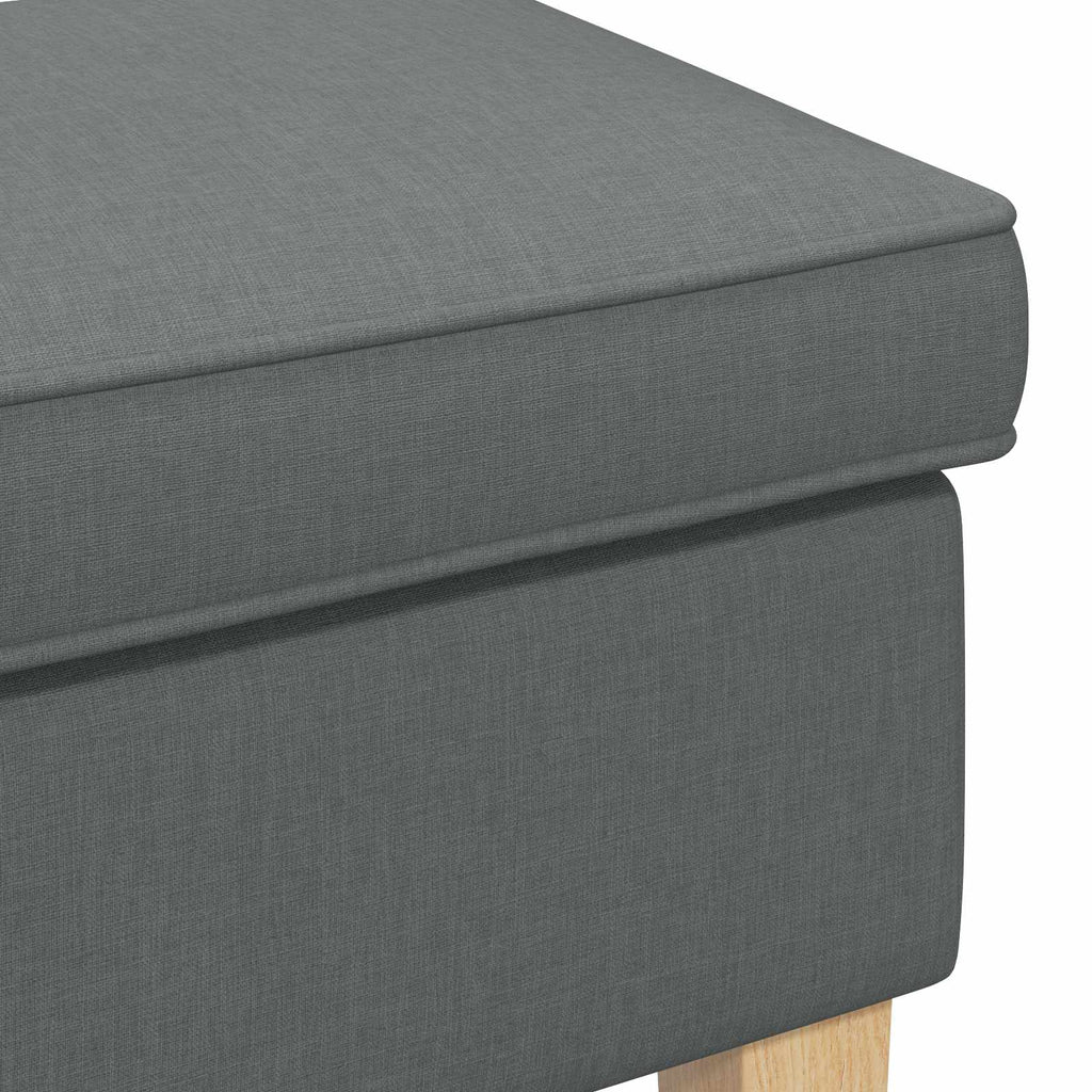 vidaXL Stołek na Stopy ciemnoszary 55 x 35 x 41 cm tkanina