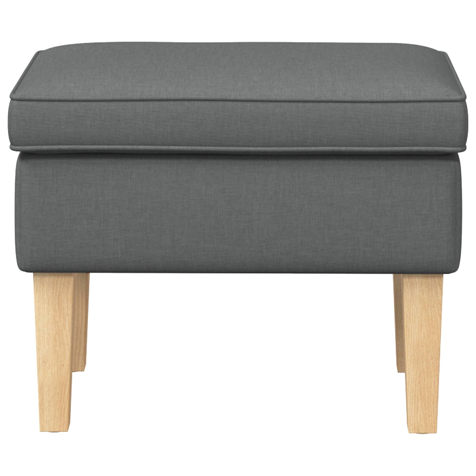 vidaXL Stołek na Stopy ciemnoszary 55 x 35 x 41 cm tkanina