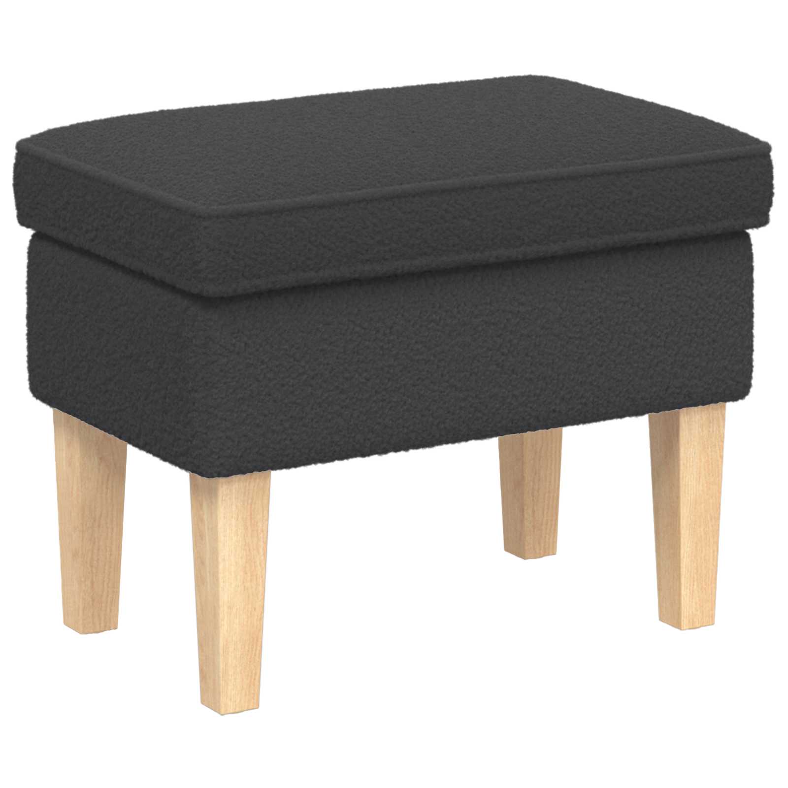 vidaXL Stołek na Stopy ciemnoszary 55 x 35 x 41 cm Bouclé