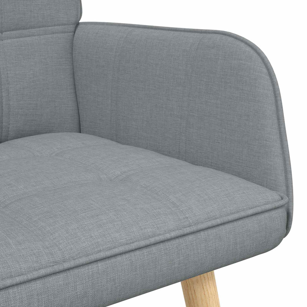 vidaXL Sofa dwuosobowa jasnoszary 115 x 61 x 87 cm tkanina