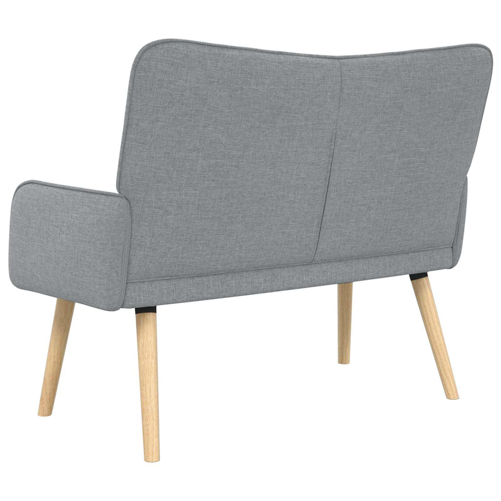 vidaXL Sofa dwuosobowa jasnoszary 115 x 61 x 87 cm tkanina