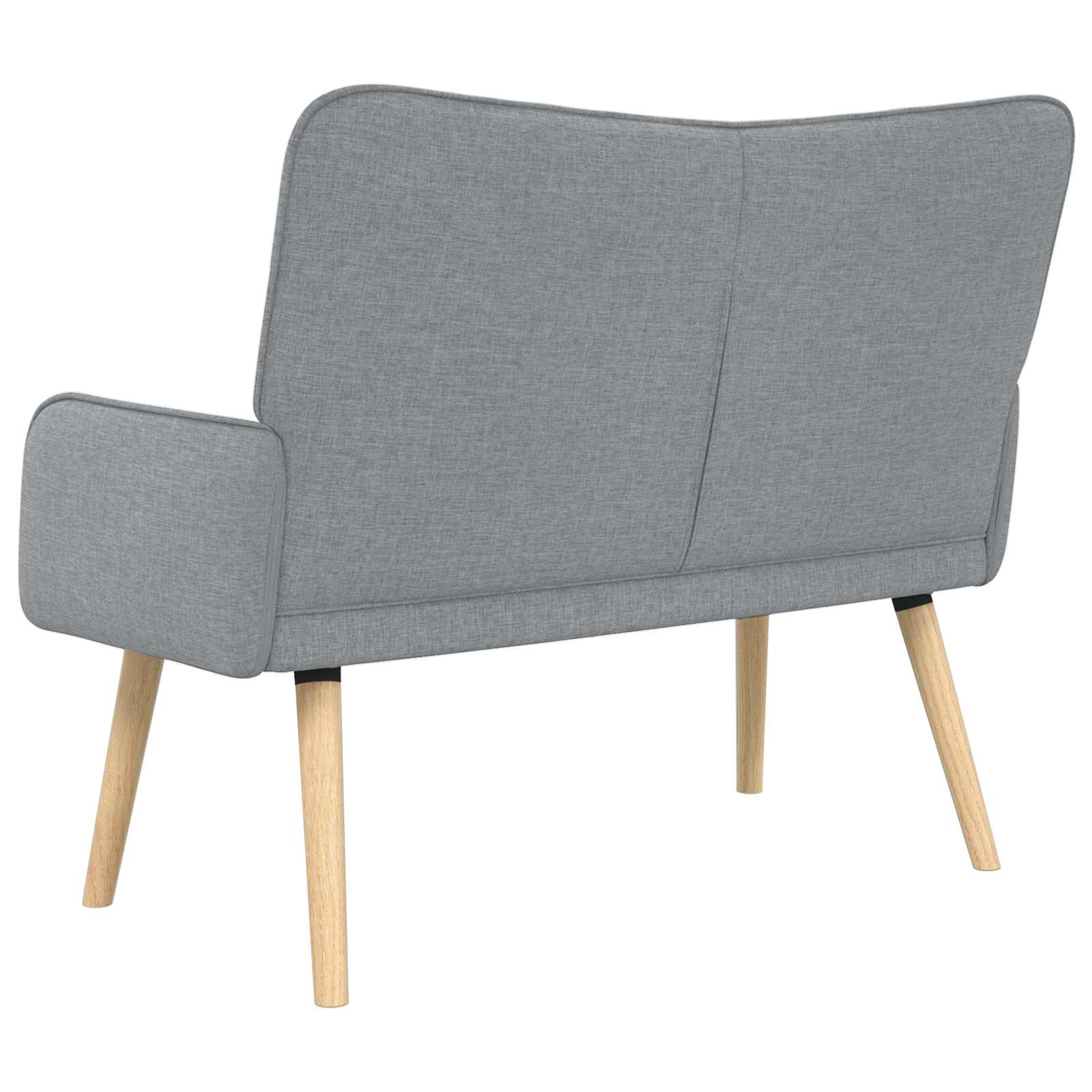 vidaXL Sofa dwuosobowa jasnoszary 115 x 61 x 87 cm tkanina