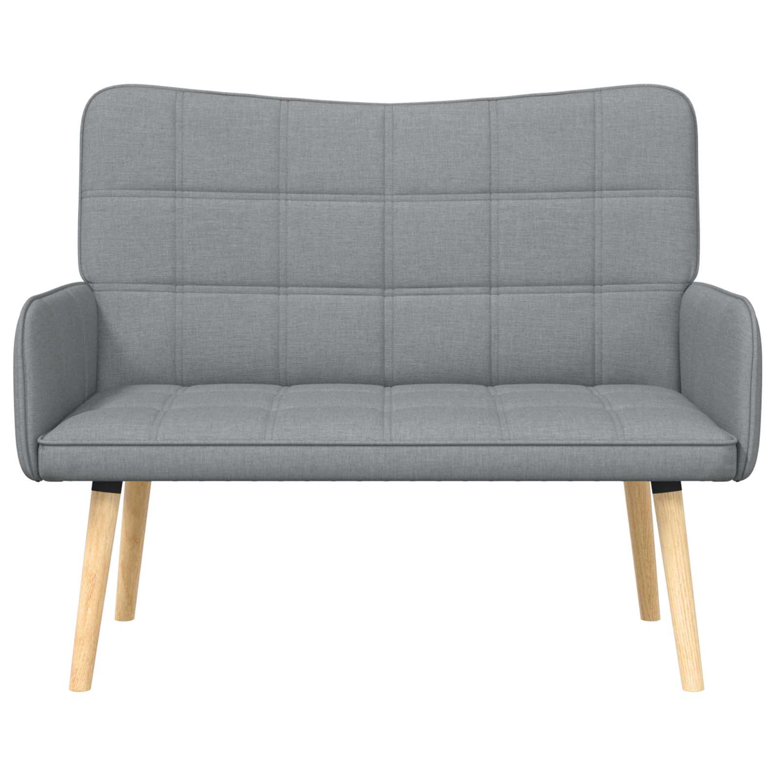 vidaXL Sofa dwuosobowa jasnoszary 115 x 61 x 87 cm tkanina
