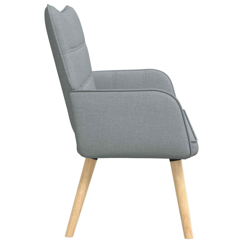 vidaXL Sofa dwuosobowa jasnoszary 115 x 61 x 87 cm tkanina