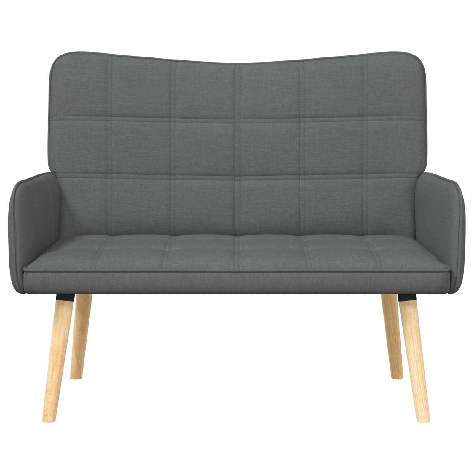 vidaXL Sofa dwuosobowa ciemnoszary 115 x 61 x 87 cm tkanina