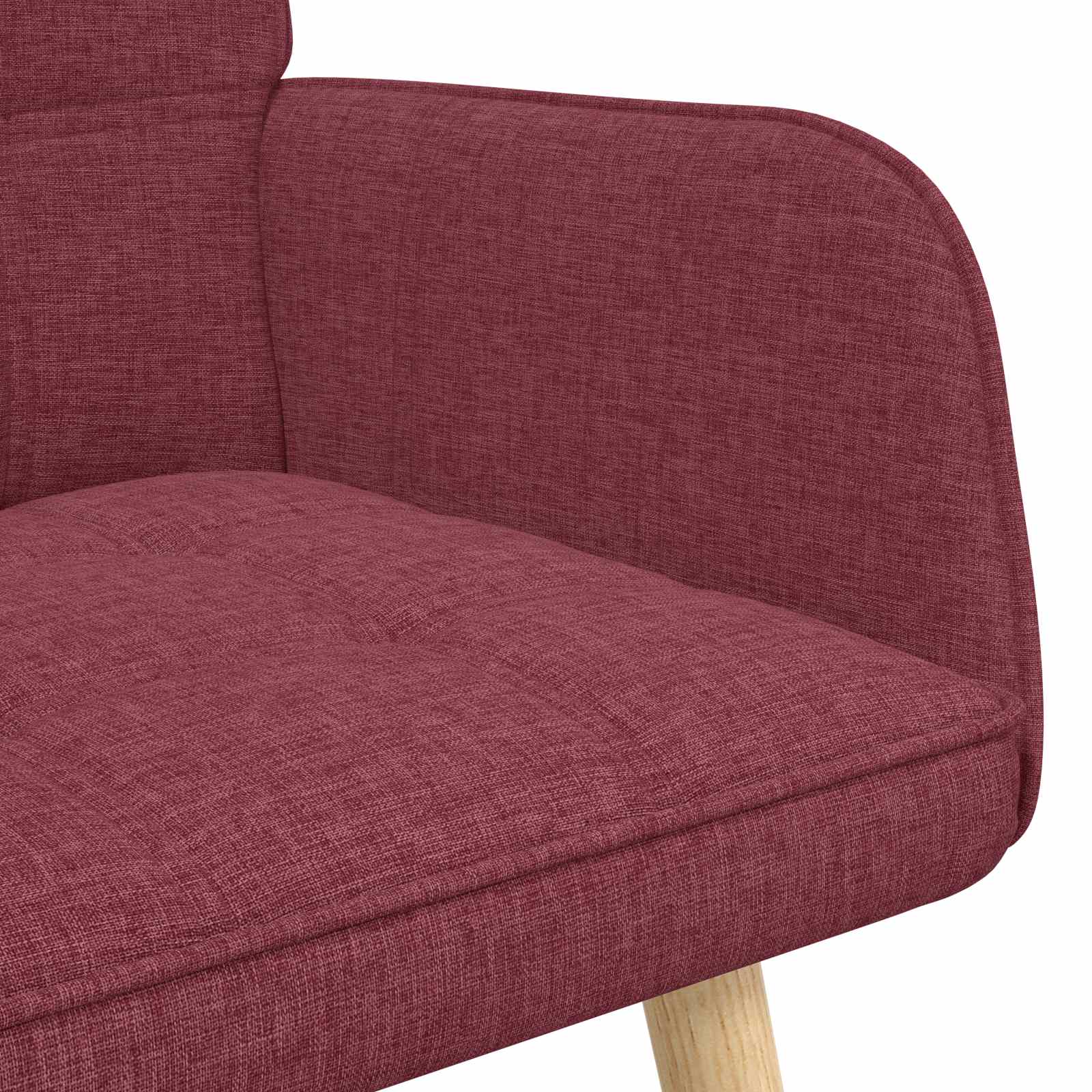 vidaXL Sofa dwuosobowa Czerwone wino 115 x 61 x 87 cm tkanina