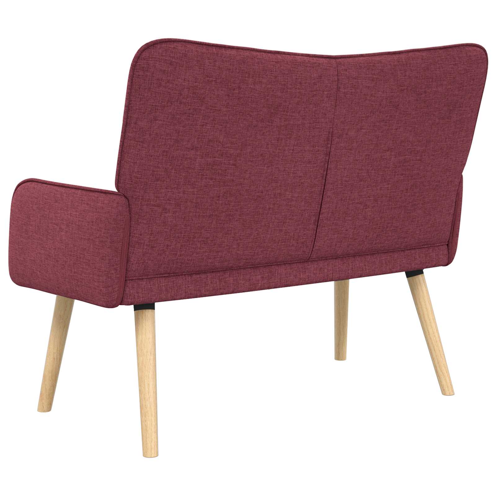 vidaXL Sofa dwuosobowa Czerwone wino 115 x 61 x 87 cm tkanina