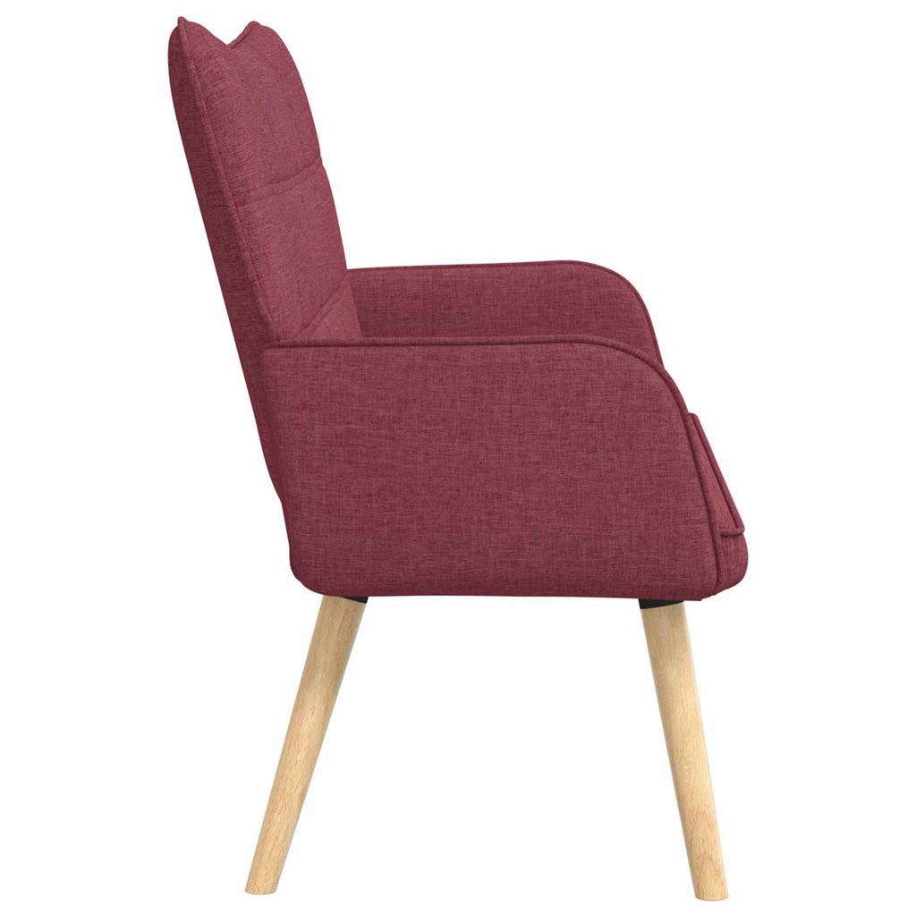 vidaXL Sofa dwuosobowa Czerwone wino 115 x 61 x 87 cm tkanina