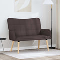 vidaXL Sofa dwuosobowa Ciemny brąz 115 x 61 x 87 cm tkanina