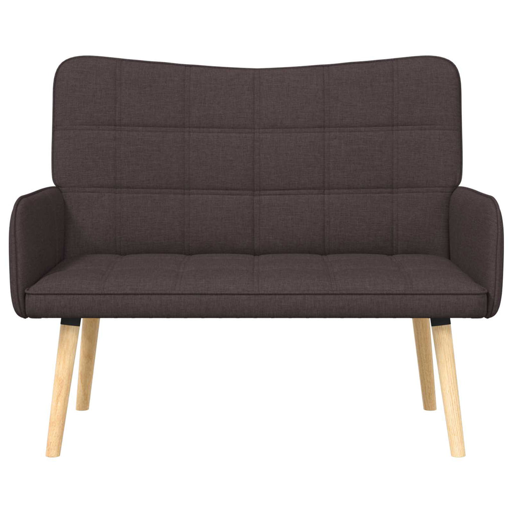 vidaXL Sofa dwuosobowa Ciemny brąz 115 x 61 x 87 cm tkanina