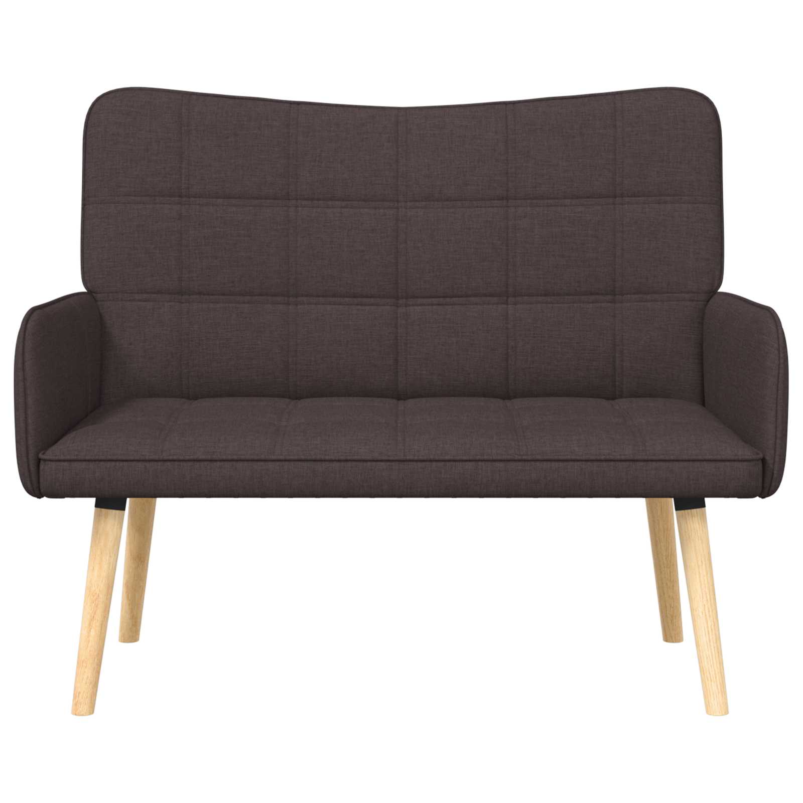 vidaXL Sofa dwuosobowa Ciemny brąz 115 x 61 x 87 cm tkanina