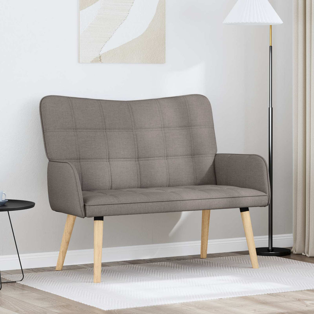 vidaXL Sofa dwuosobowa Ciemnoszary 115 x 61 x 87 cm tkanina