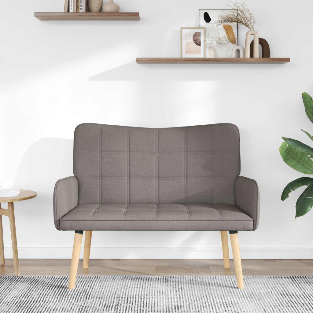 vidaXL Sofa dwuosobowa Ciemnoszary 115 x 61 x 87 cm tkanina