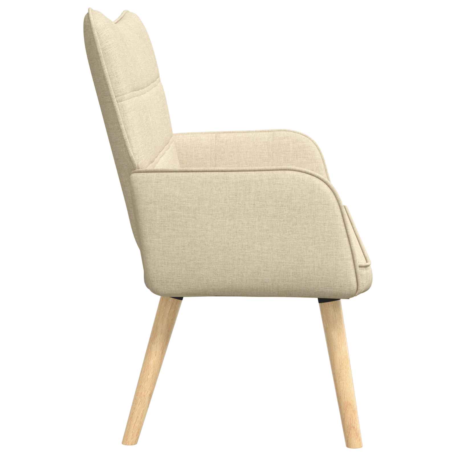vidaXL Sofa dwuosobowa kremowy 115 x 61 x 87 cm tkanina