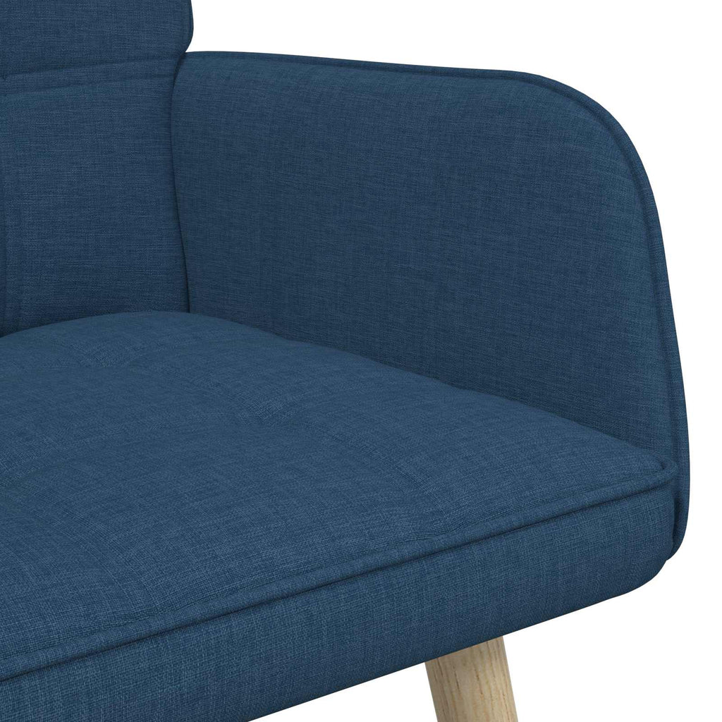 vidaXL Sofa dwuosobowa niebieski 115 x 61 x 87 cm tkanina