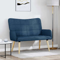 vidaXL Sofa dwuosobowa niebieski 115 x 61 x 87 cm tkanina
