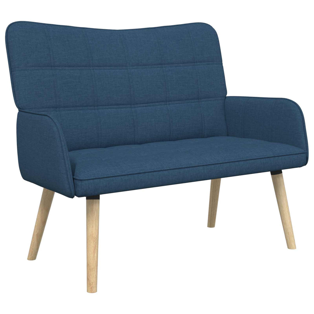 vidaXL Sofa dwuosobowa niebieski 115 x 61 x 87 cm tkanina