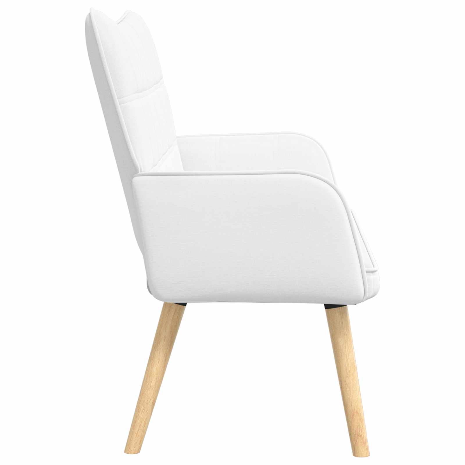 vidaXL Sofa dwuosobowa Biały 115 x 61 x 87 cm tkanina