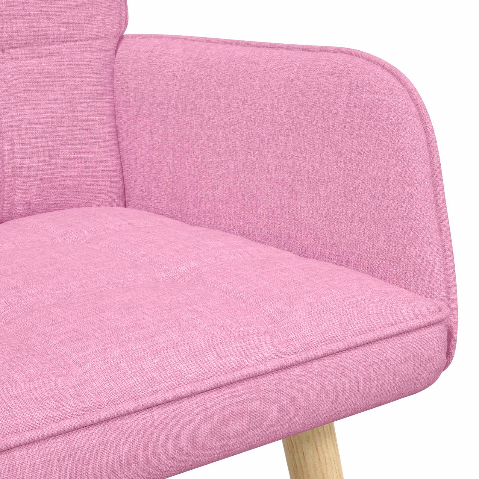 vidaXL Sofa dwuosobowa różowy 115 x 61 x 87 cm tkanina