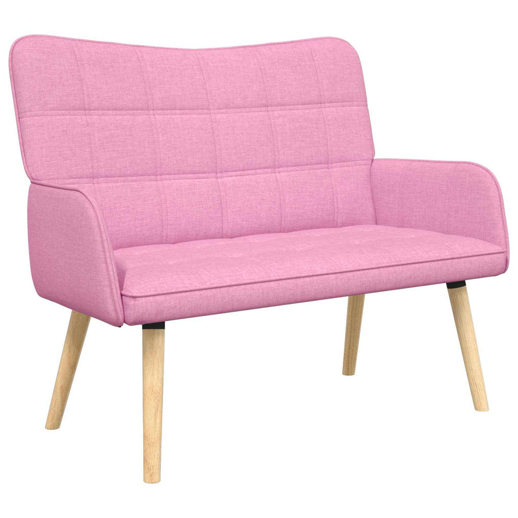 vidaXL Sofa dwuosobowa różowy 115 x 61 x 87 cm tkanina