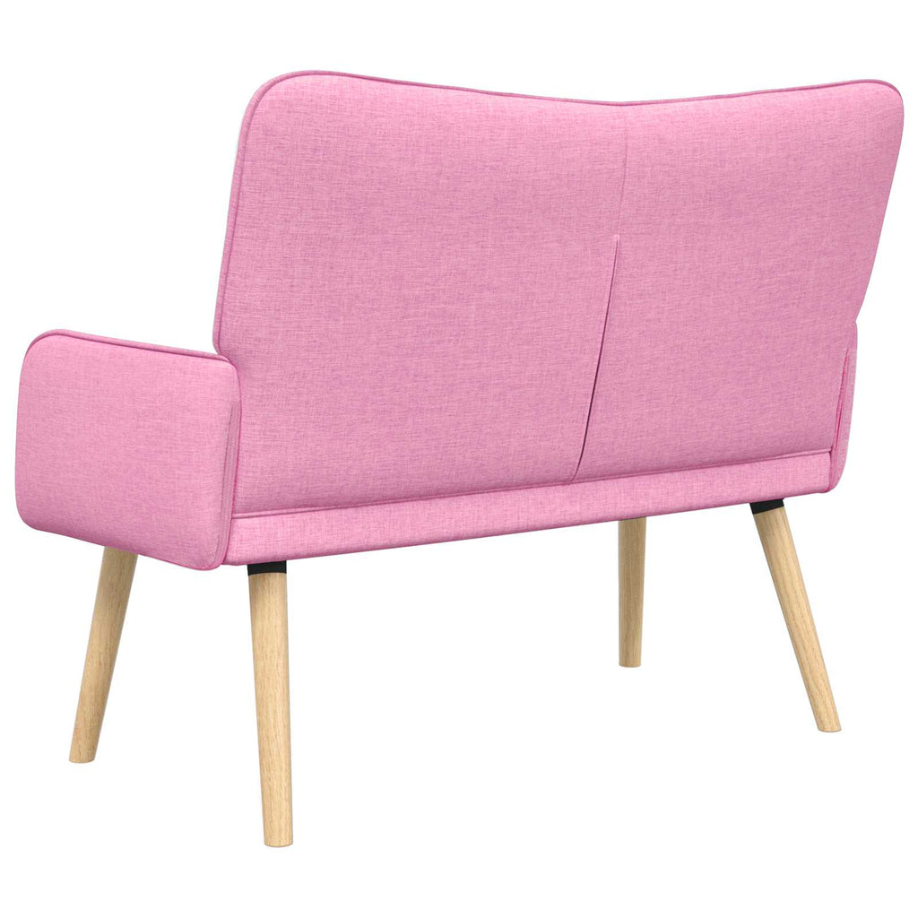 vidaXL Sofa dwuosobowa różowy 115 x 61 x 87 cm tkanina
