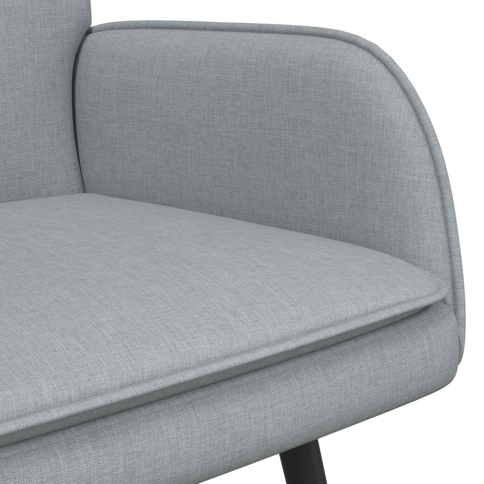 vidaXL Sofa dwuosobowa jasnoszary 115 x 61 x 87 cm tkanina