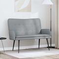 vidaXL Sofa dwuosobowa jasnoszary 115 x 61 x 87 cm tkanina