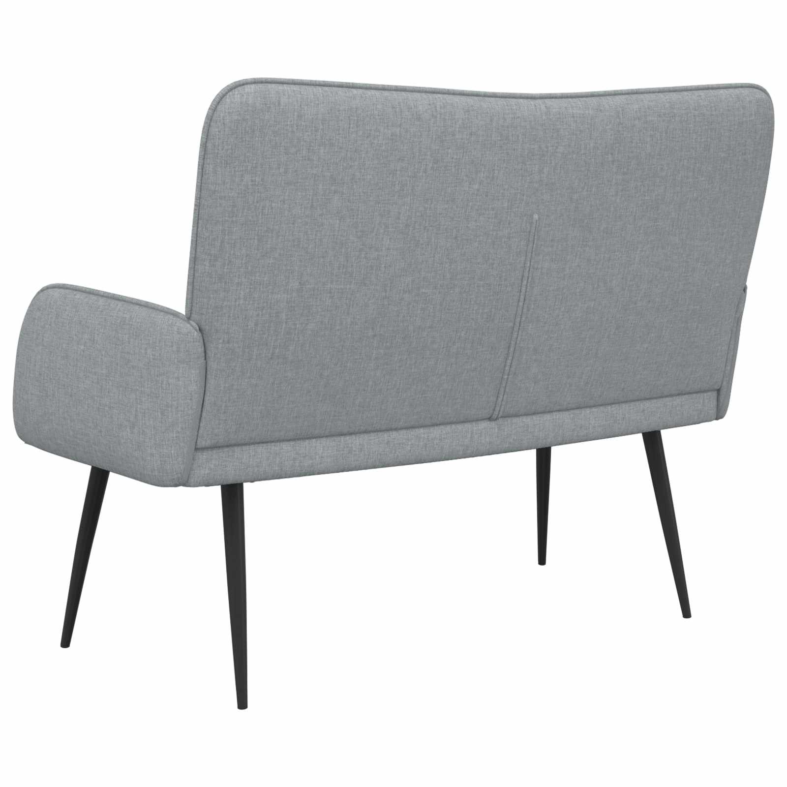 vidaXL Sofa dwuosobowa jasnoszary 115 x 61 x 87 cm tkanina