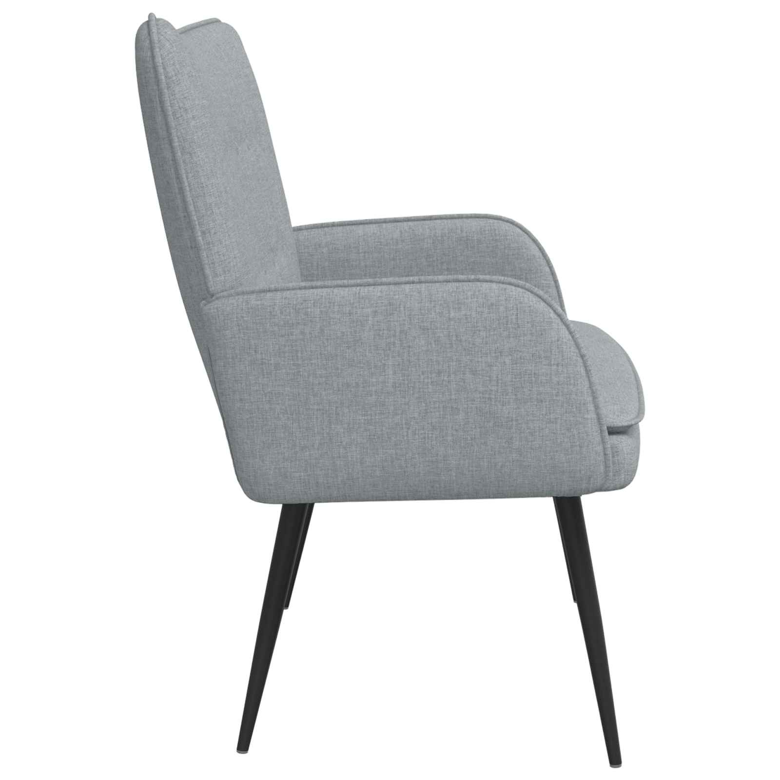vidaXL Sofa dwuosobowa jasnoszary 115 x 61 x 87 cm tkanina