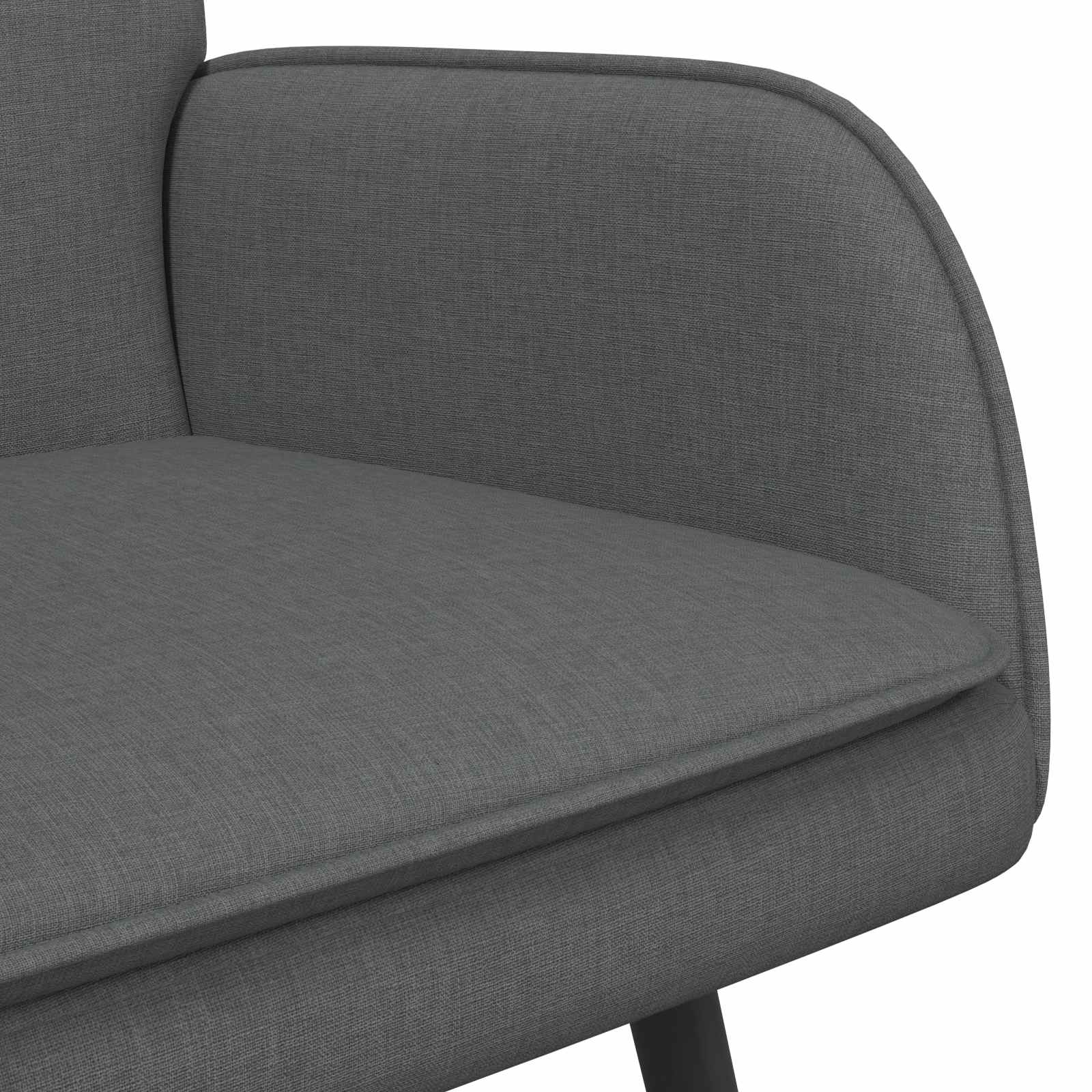 vidaXL Sofa dwuosobowa ciemnoszary 115 x 61 x 87 cm tkanina