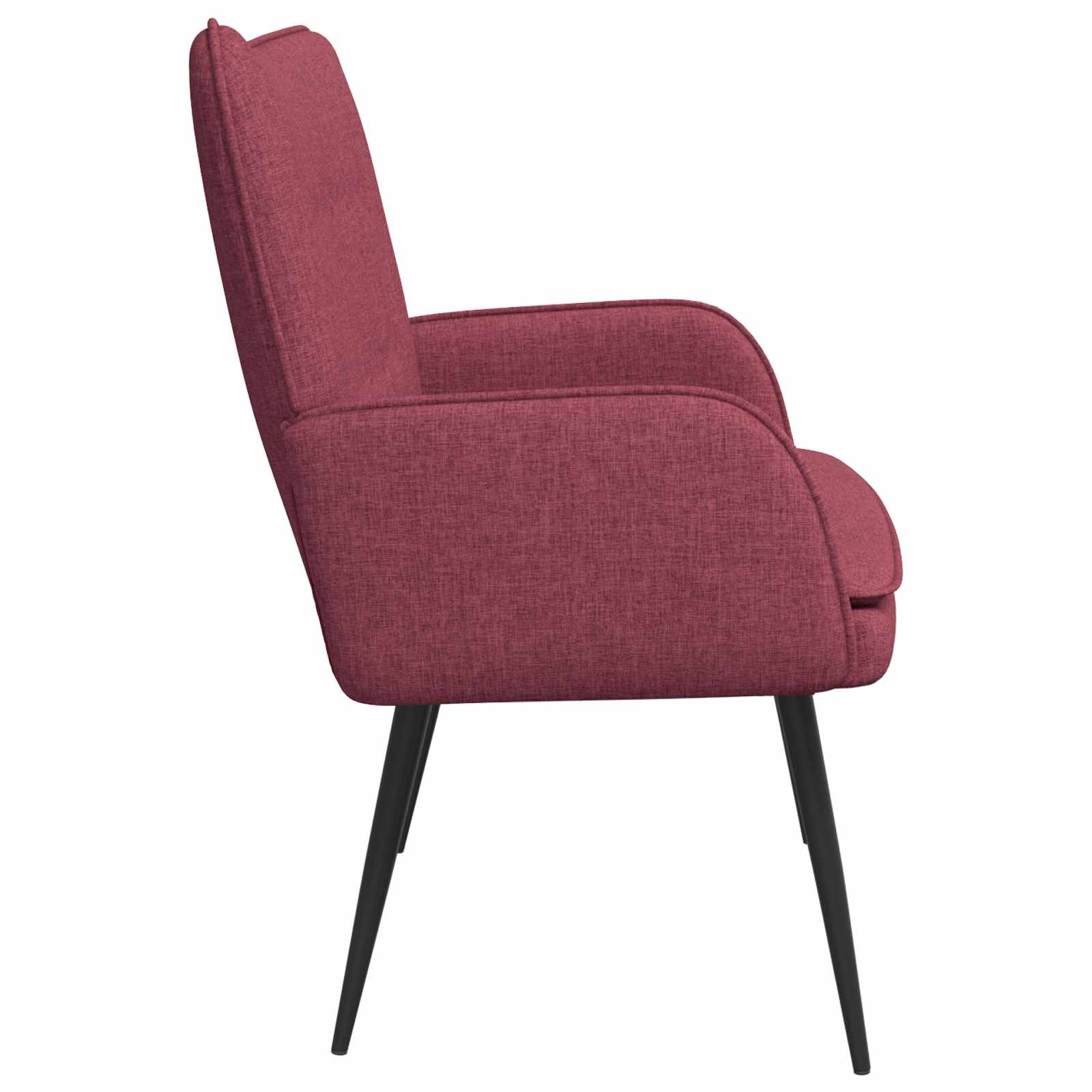vidaXL Sofa dwuosobowa Czerwone wino 115 x 61 x 87 cm tkanina