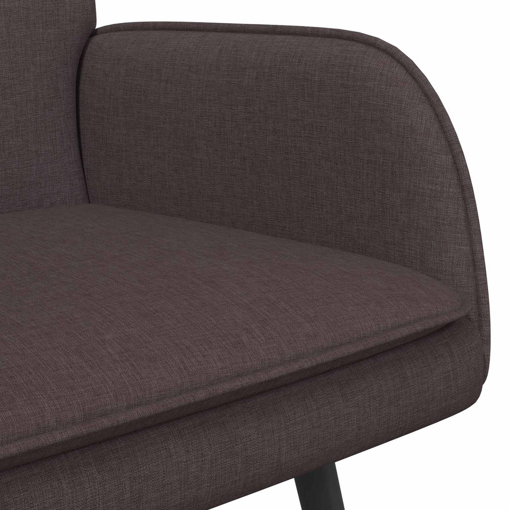 vidaXL Sofa dwuosobowa Ciemny brąz 115 x 61 x 87 cm tkanina