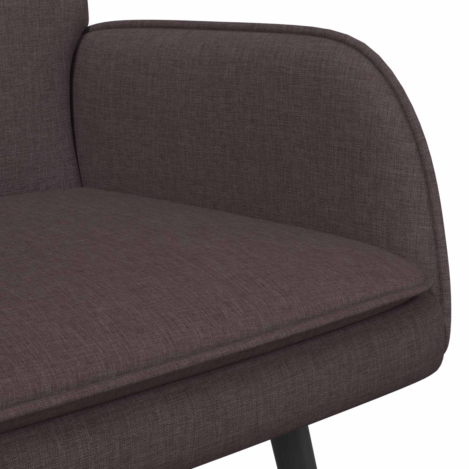 vidaXL Sofa dwuosobowa Ciemny brąz 115 x 61 x 87 cm tkanina