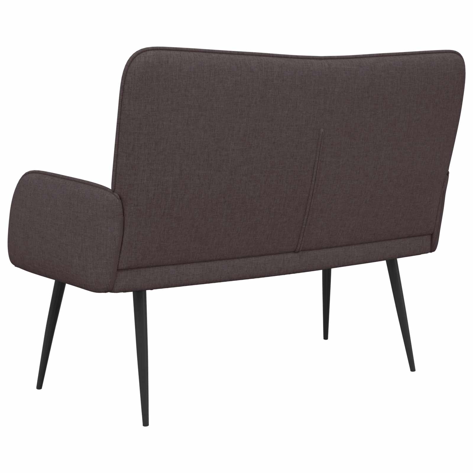 vidaXL Sofa dwuosobowa Ciemny brąz 115 x 61 x 87 cm tkanina
