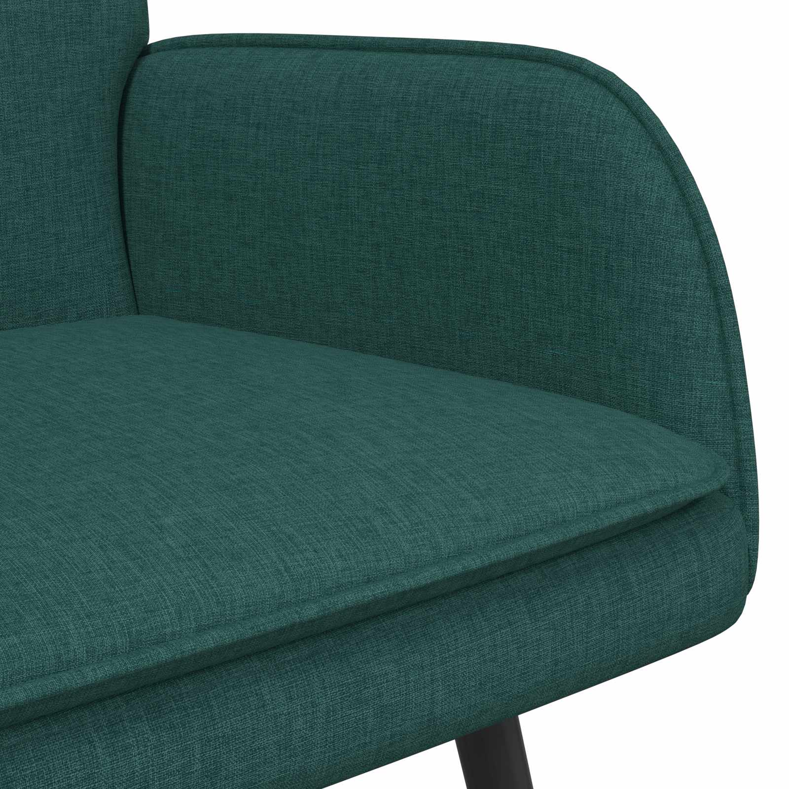 vidaXL Sofa dwuosobowa Ciemnozielony 115 x 61 x 87 cm tkanina
